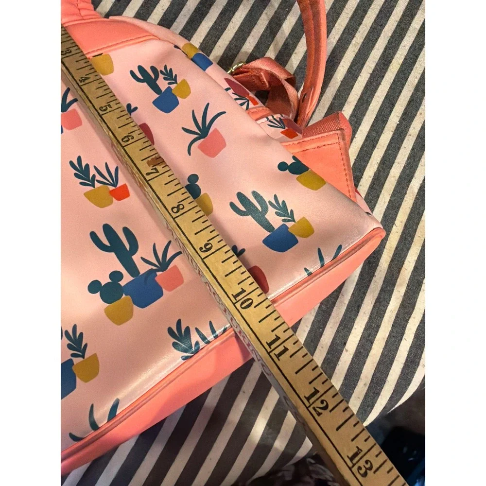 Disney Loungefly Mickey Mouse Desert Cactus Succulent Pink Mini Backpack 2021
